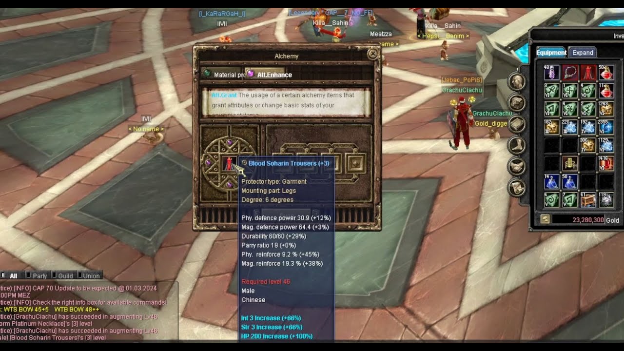 Day 43 of being a hero - I'm an alchemy master! - Silkroad private server 'PROJECT 65'