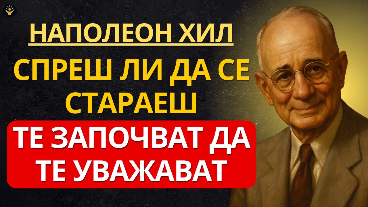 Наполеон Хил: Защо хората започват да те уважават, когато спреш да се стараеш