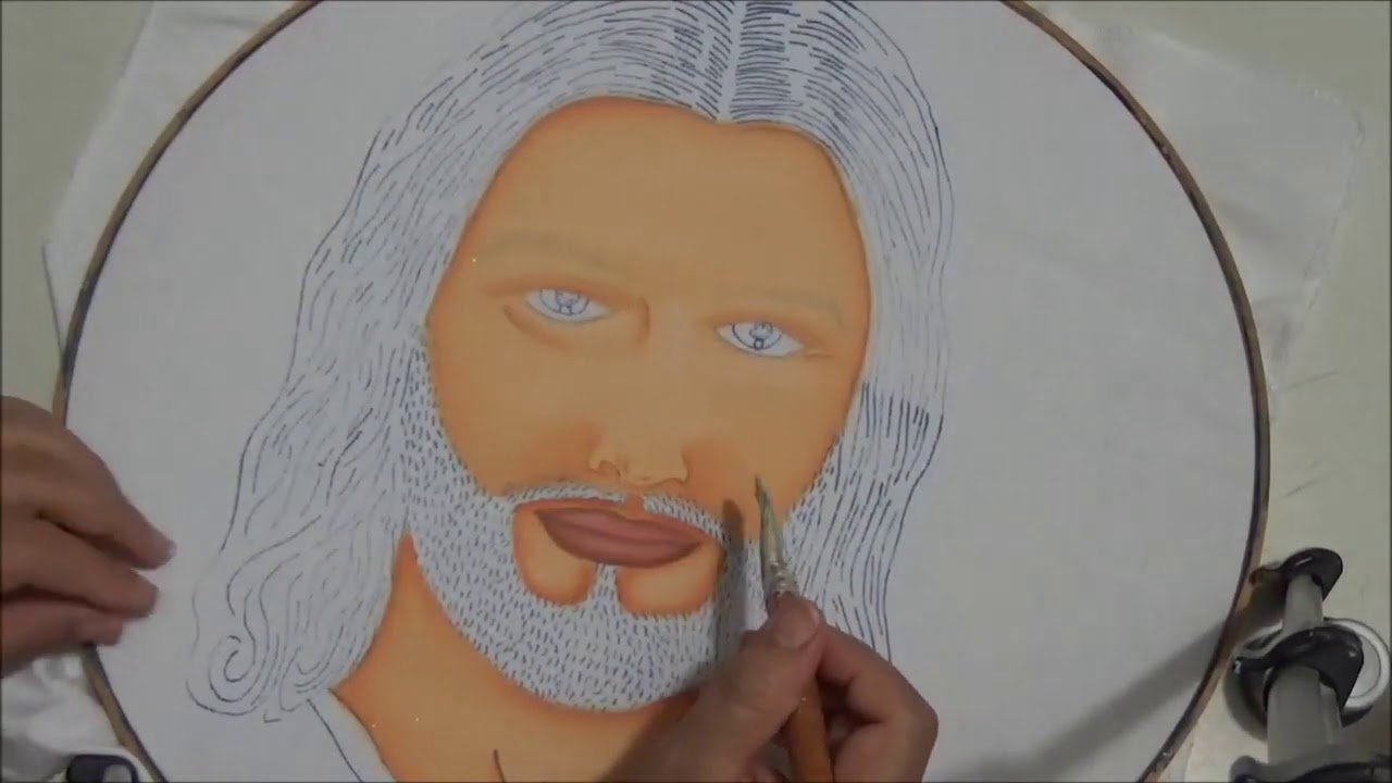 ROSTRO DE JESUS 2 PINTURA EN  TELA
