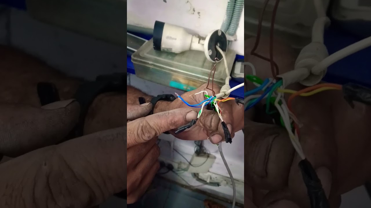Dahua cctv ip camera open connections with Cat 6 cable