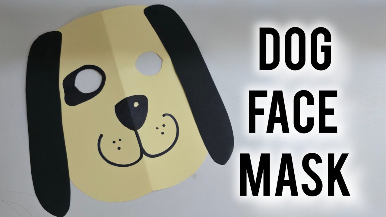 Dog Mask ll Super Simple and Quick Paper Mask 💡 ideas for kids 
