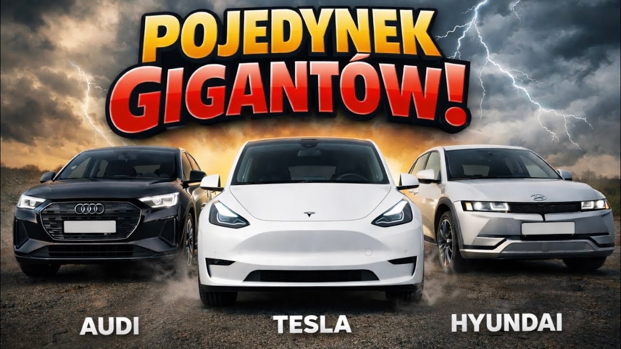 Pojedynek Gigantów - kto oszukuje? Tesla Y vs Audi Q4 vs Hyundai Ioniq 5