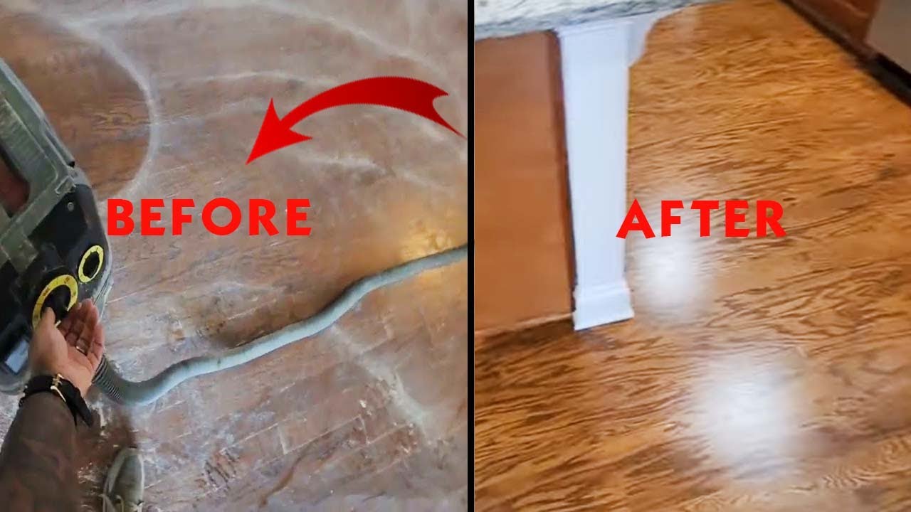 Restoring Engineered hardwood floors Screen & Recoating for one of my Facebook followers