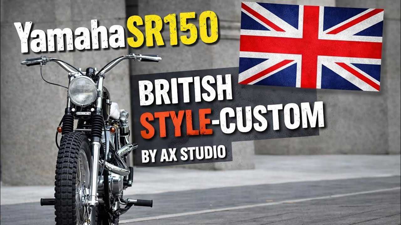 YAMAHA SR150 &ldquo;British-style&rdquo; Custom | by AX Studio