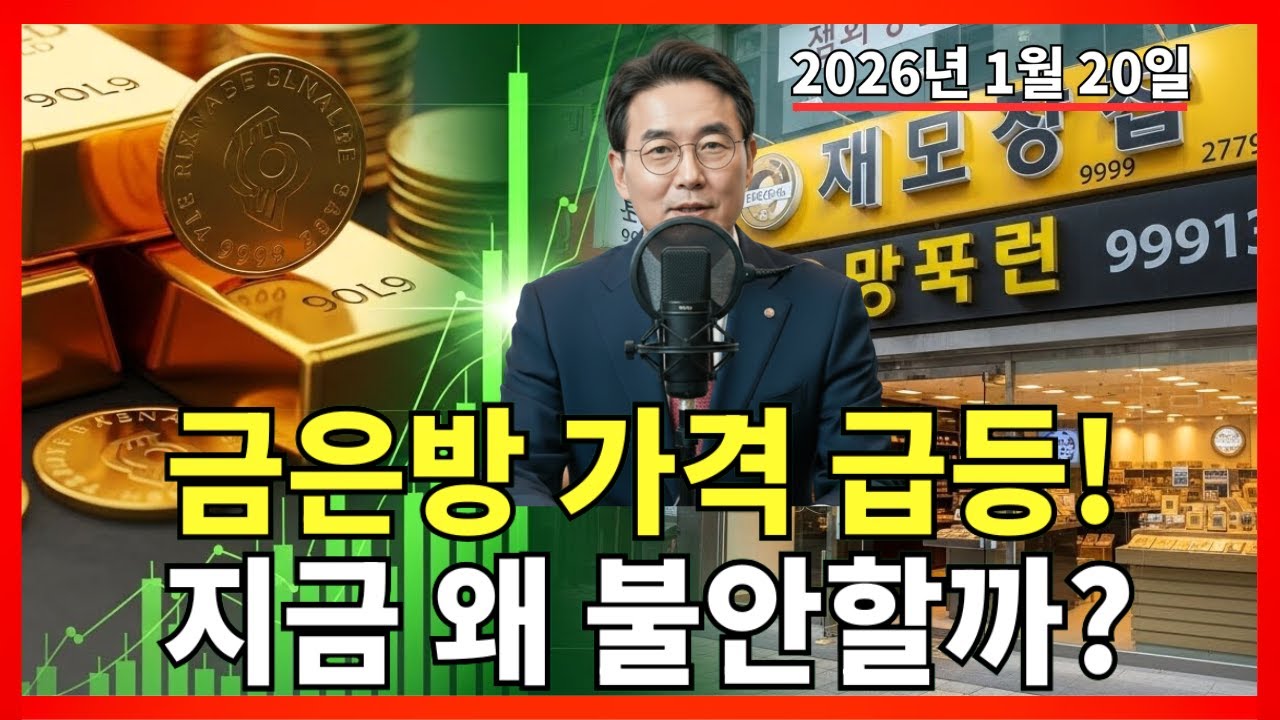 2026년 1월 20일 🇰🇷 금값 오늘 :  금은방 가격이 급등했다… 지금 금시장이 혼란스러운 이유? 자세히 설명! |금가격 |금투자 |경제분석