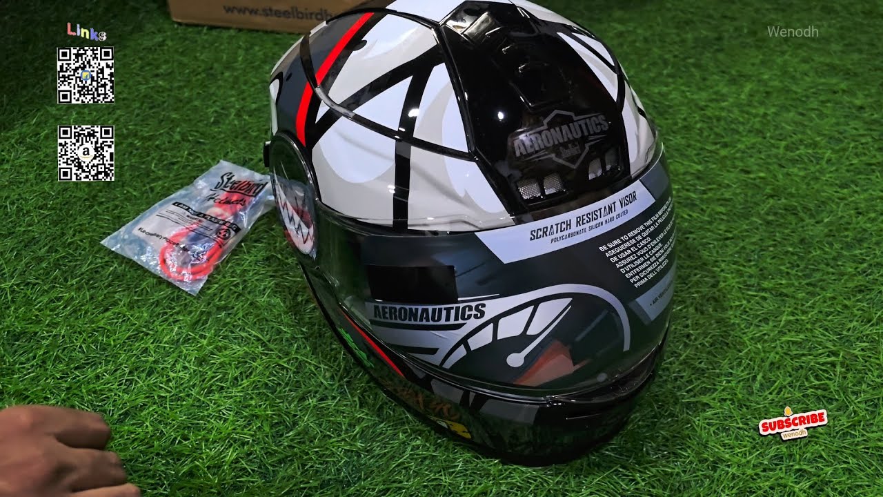 Steelbird Crazy Doe Bluetooth Full Face ISI Certified Helmet for Men with Inner Smoke Sun Shield