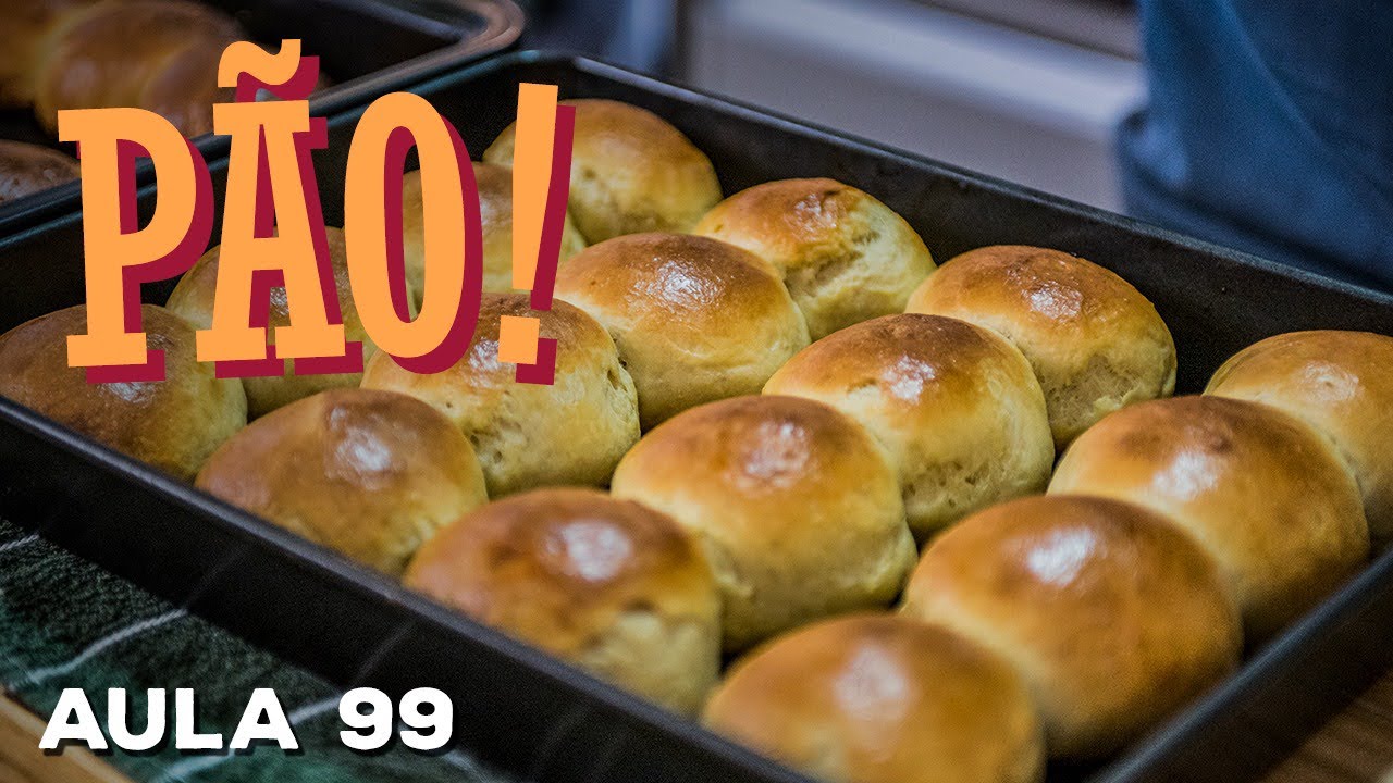 Aula 99 - Pão (Como fazer pão de hambúrguer) / Cansei de Ser Chef