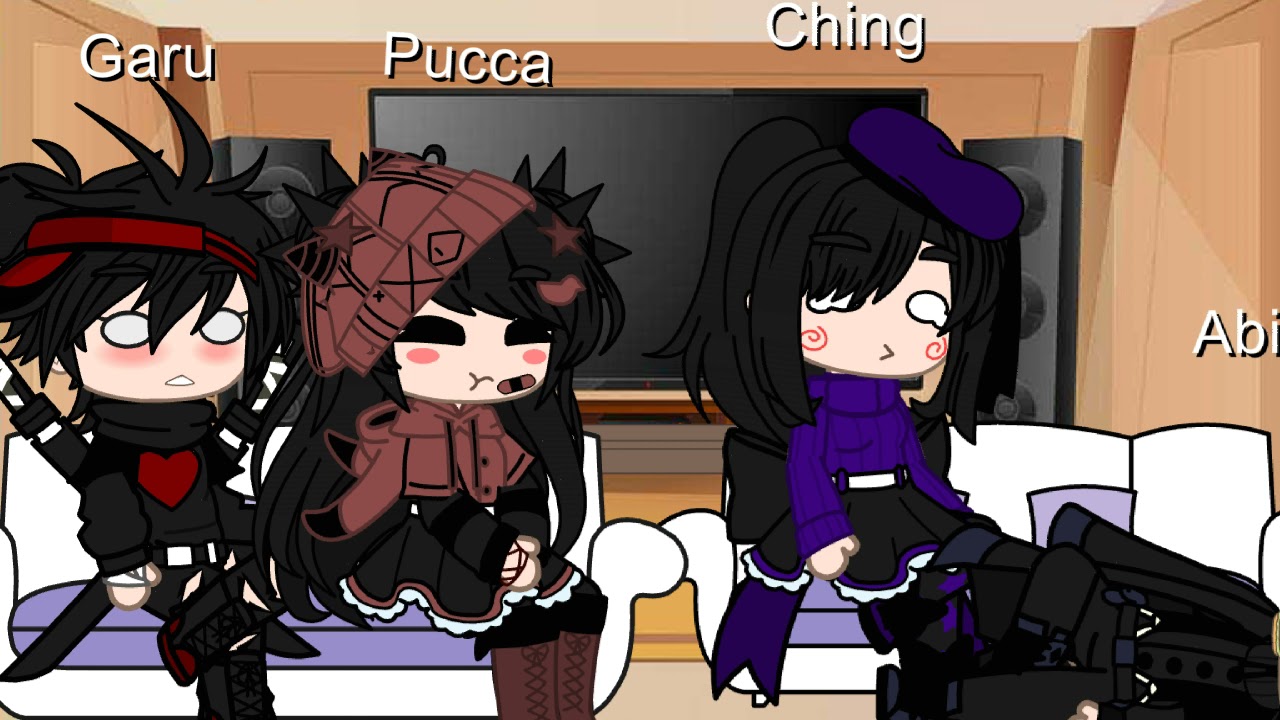 Pucca characters reacf to ships.(pucca x garu) again