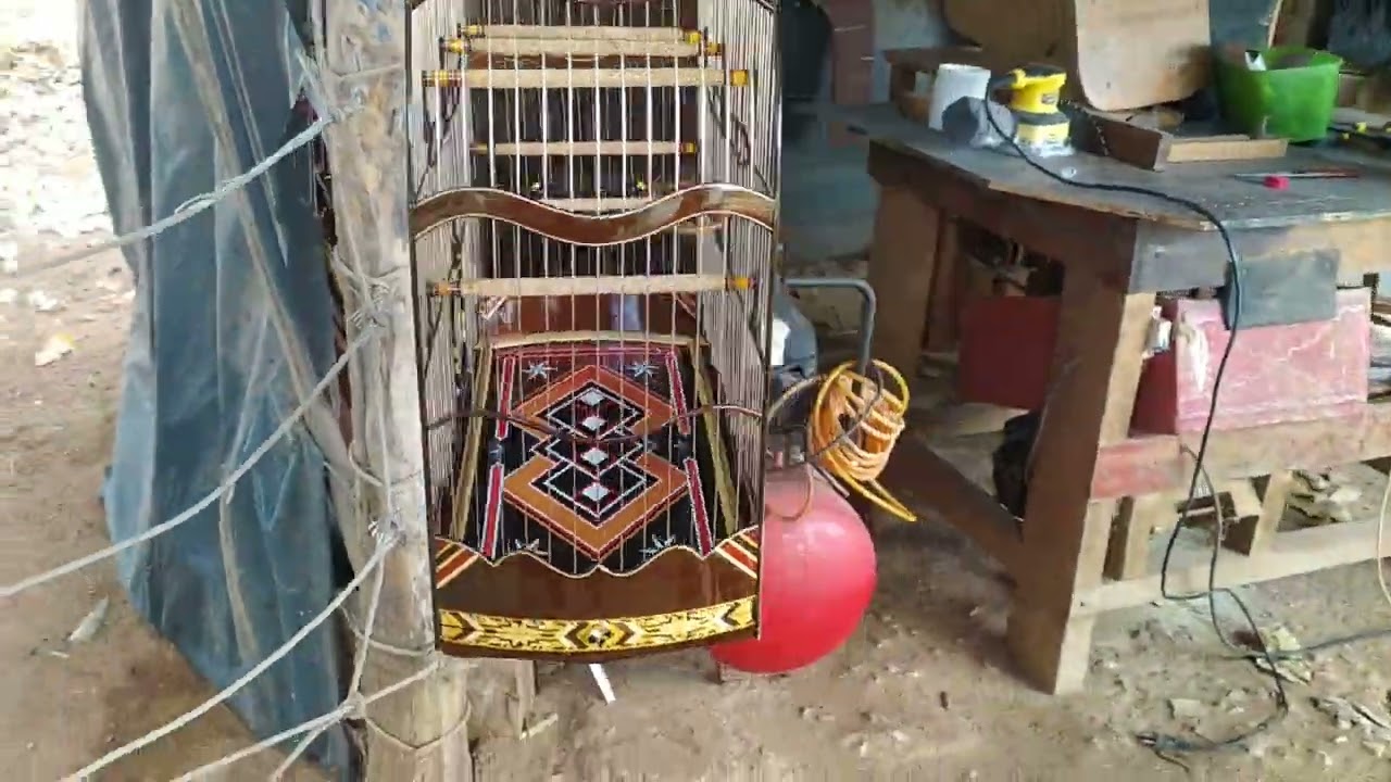 gaiola na madeira imbuia
