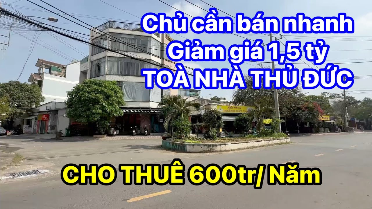 GIẢM GIÁ BÁN NHANH TOÀ NHÀ THỦ ĐỨC THU NHẬP ỔN ĐỊNH VỊ TRÍ ĐẸP