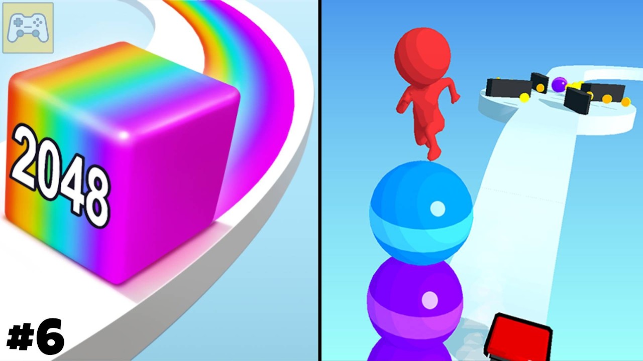 Jelly Run 2048 vs Stack Rider ✦ ASMR Gameplay Android iOS • 2048 Number Merge Race Games (6)