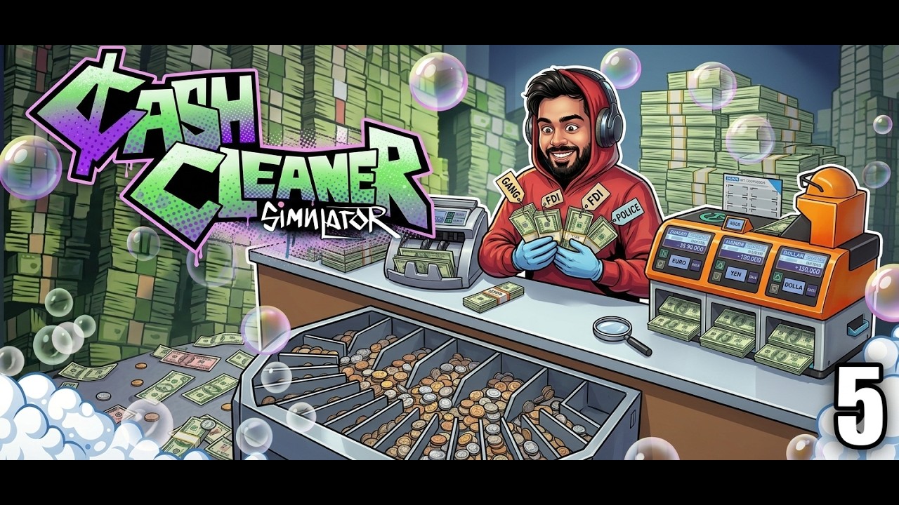 MARKED BILLS From Gangs & Police Just Showed Up In My Bunker... (Cash Cleaner Simulator #5)
