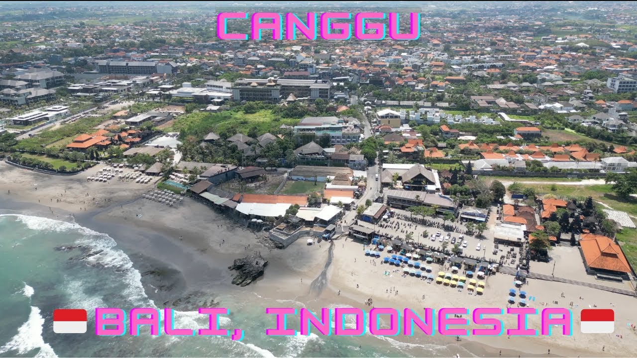 🇮🇩 CANGGU, BALI 4K DRONE FOOTAGE 🇮🇩