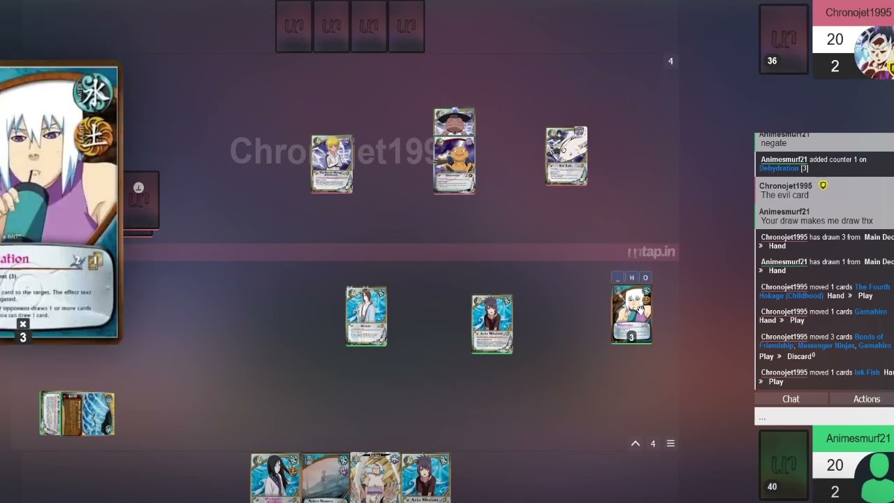 Naruto CCG game some water deck vs ninja toad march 2023