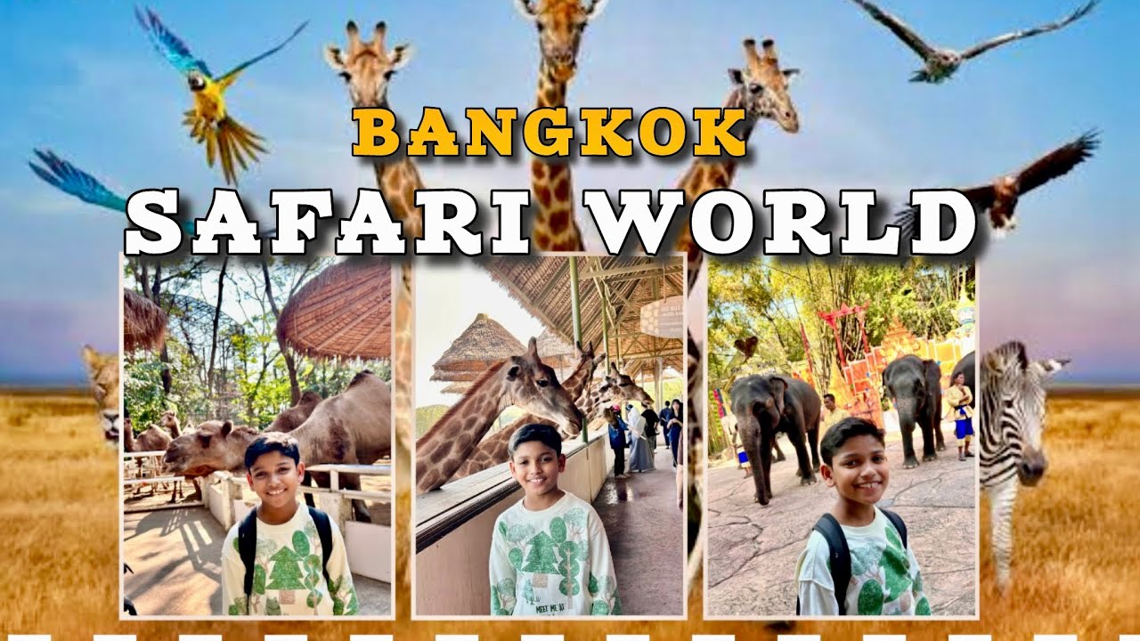 SAFARI WORLD BANGKOK 2025 / MARINE PARK / தமிழ்  🐅🐊🦒🐫🐘🦘🦙🦭🐬🦢