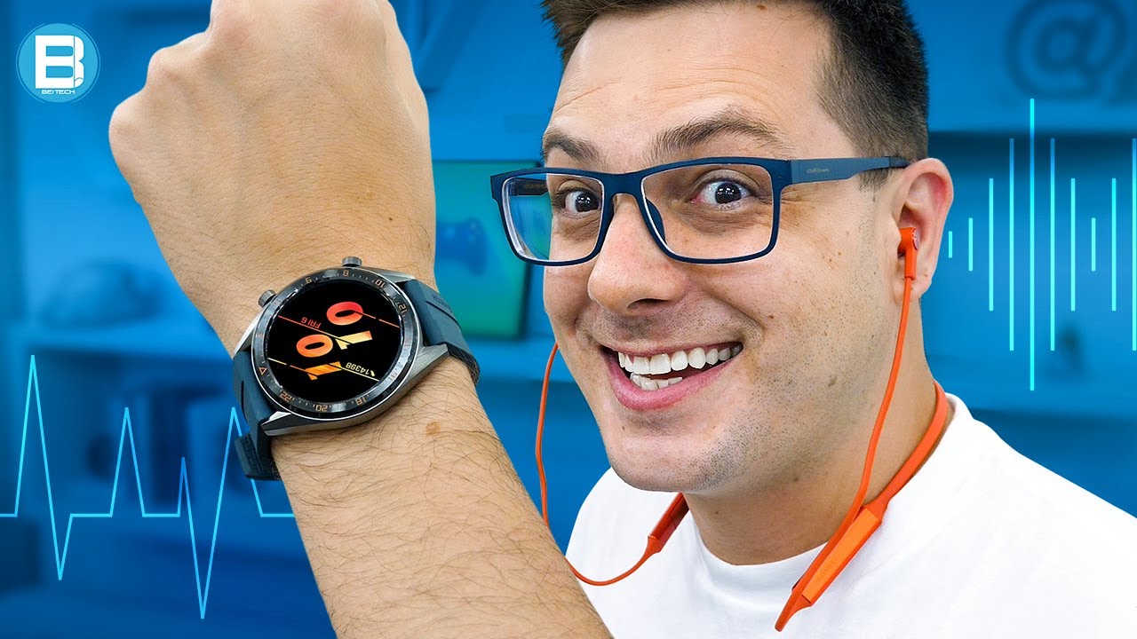 Que BELA DUPLA! HUAWEI WATCH GT e HUAWEI FREELACE! MUITA BATERIA e TECNOLOGIA!