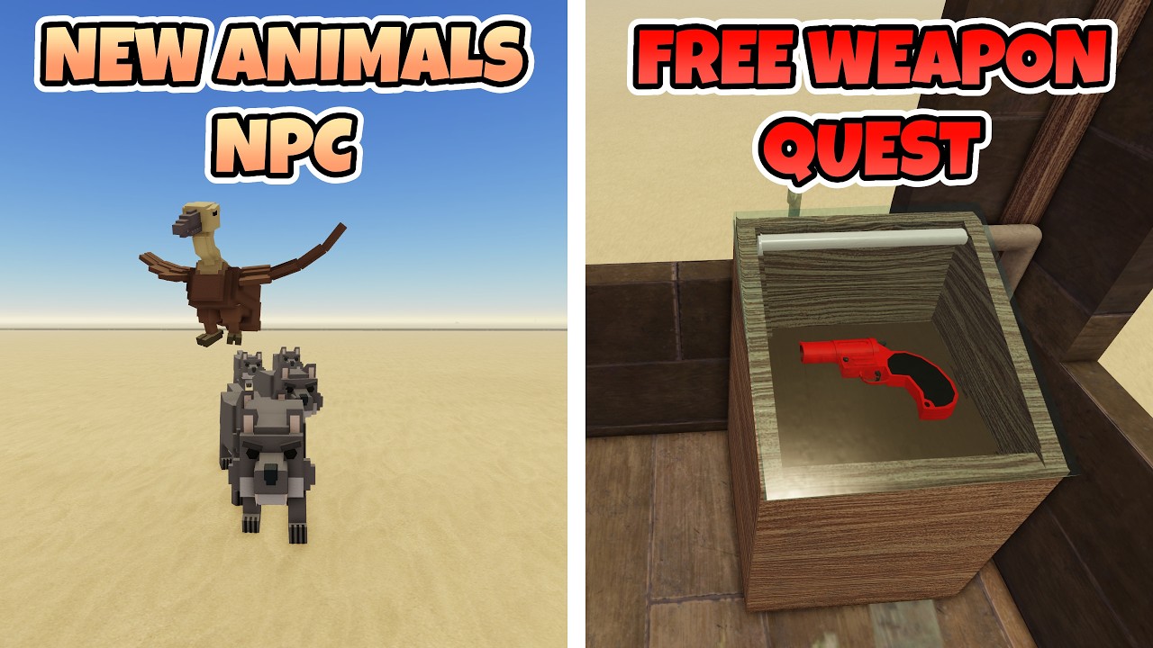 New Animals Update | Roblox A Dusty Trip (Flare Gun, Terrain System Reworked)