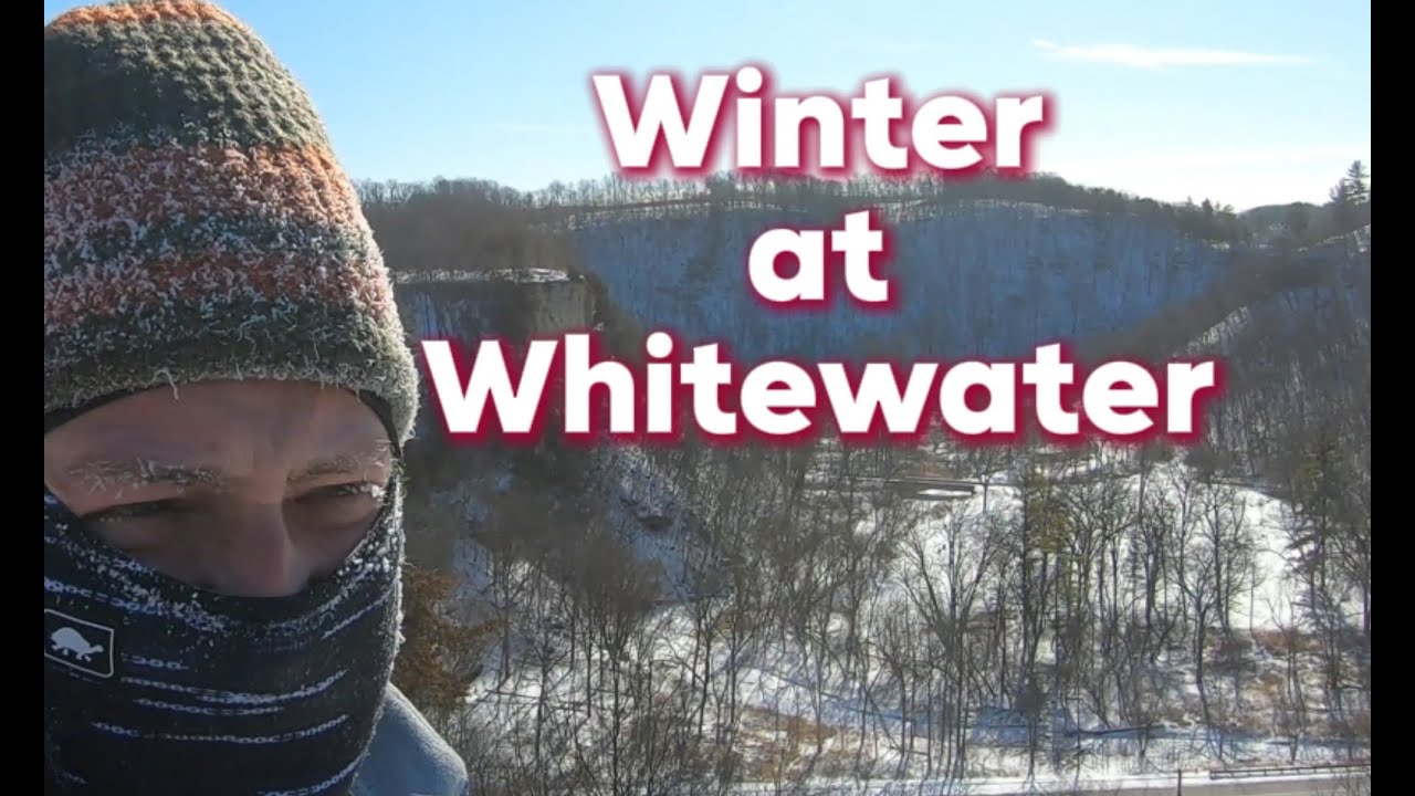 Out negative zero camper cabin camping at Whitewater state park. With new friends!