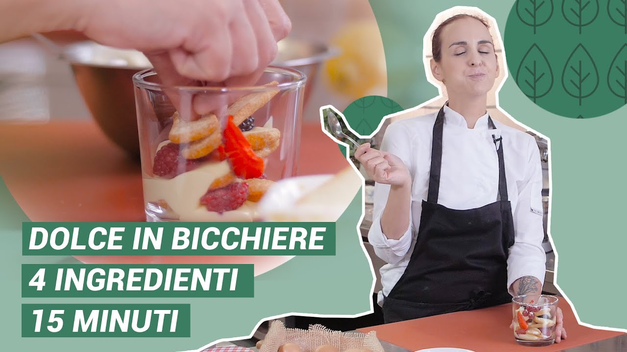 Dolce facile e veloce direttamente in bicchiere! 4 Ingredienti 15 minuti