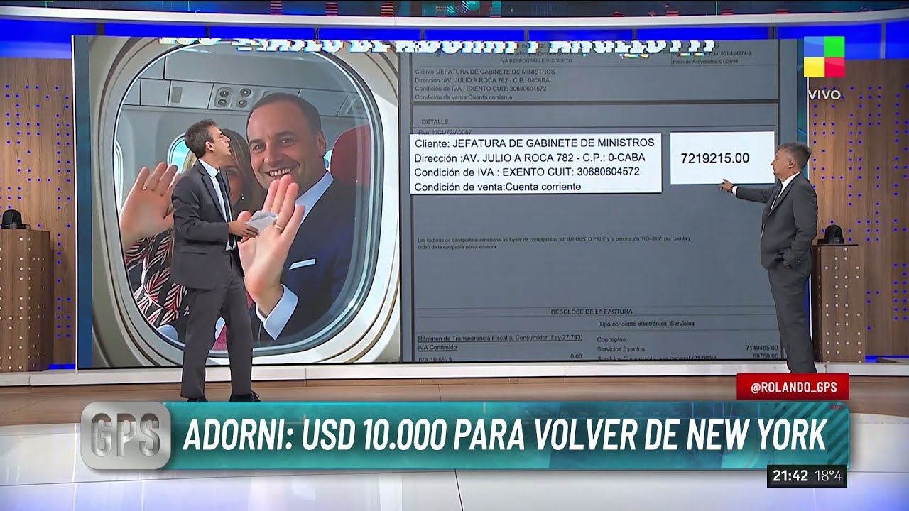 🔴 ADORNI M&Aacute;S COMPLICADO: OTRO PASAJE EN PRIMERA CLASE