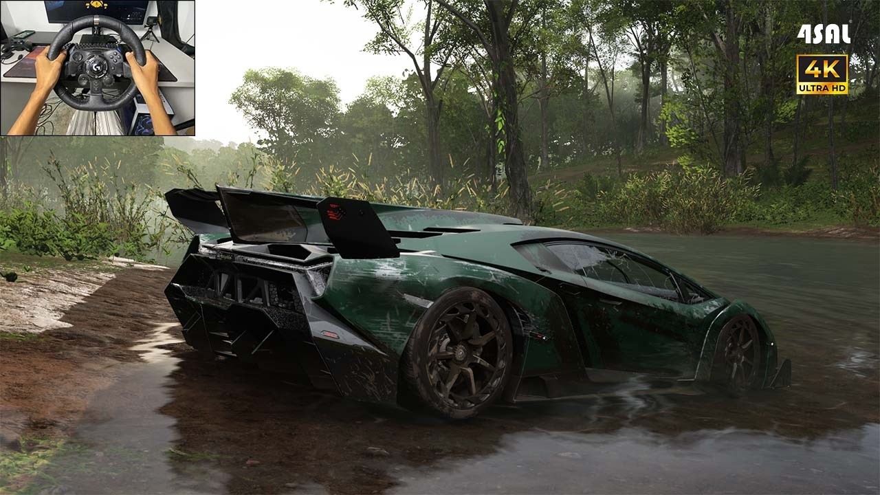 Rebuilding Lamborghini VENENO (1400hp) - Forza Horizon 5| Logitech G923