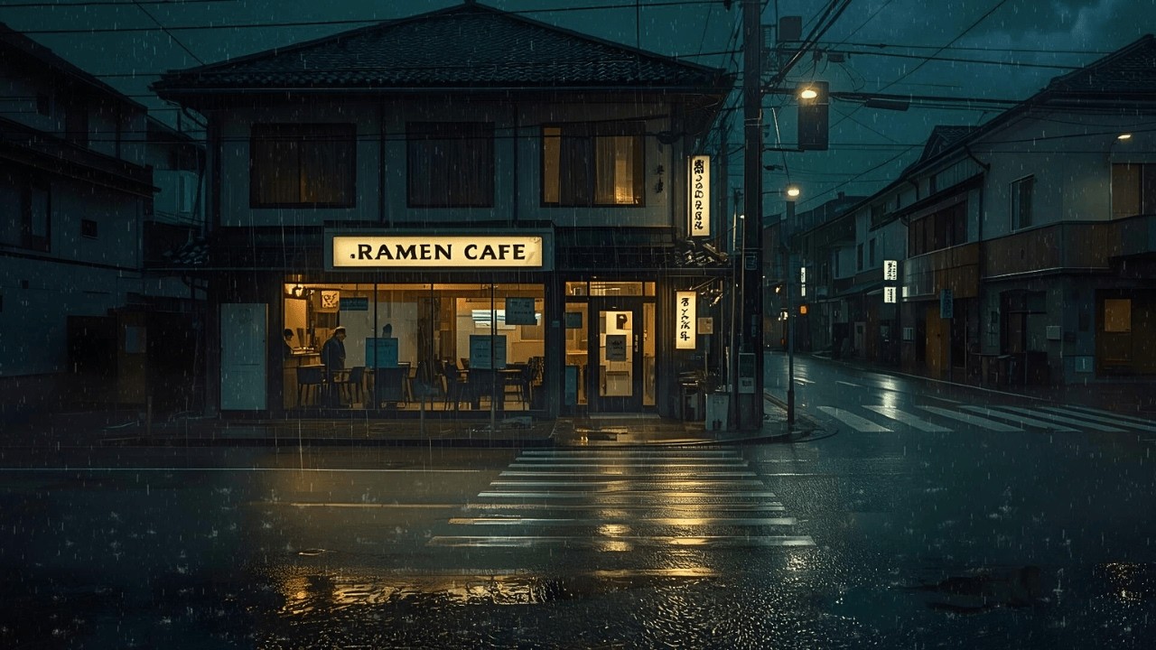Tokyo Street After Midnight 🌙 Cozy Lofi Rain Night for Sleep, Study & Relax