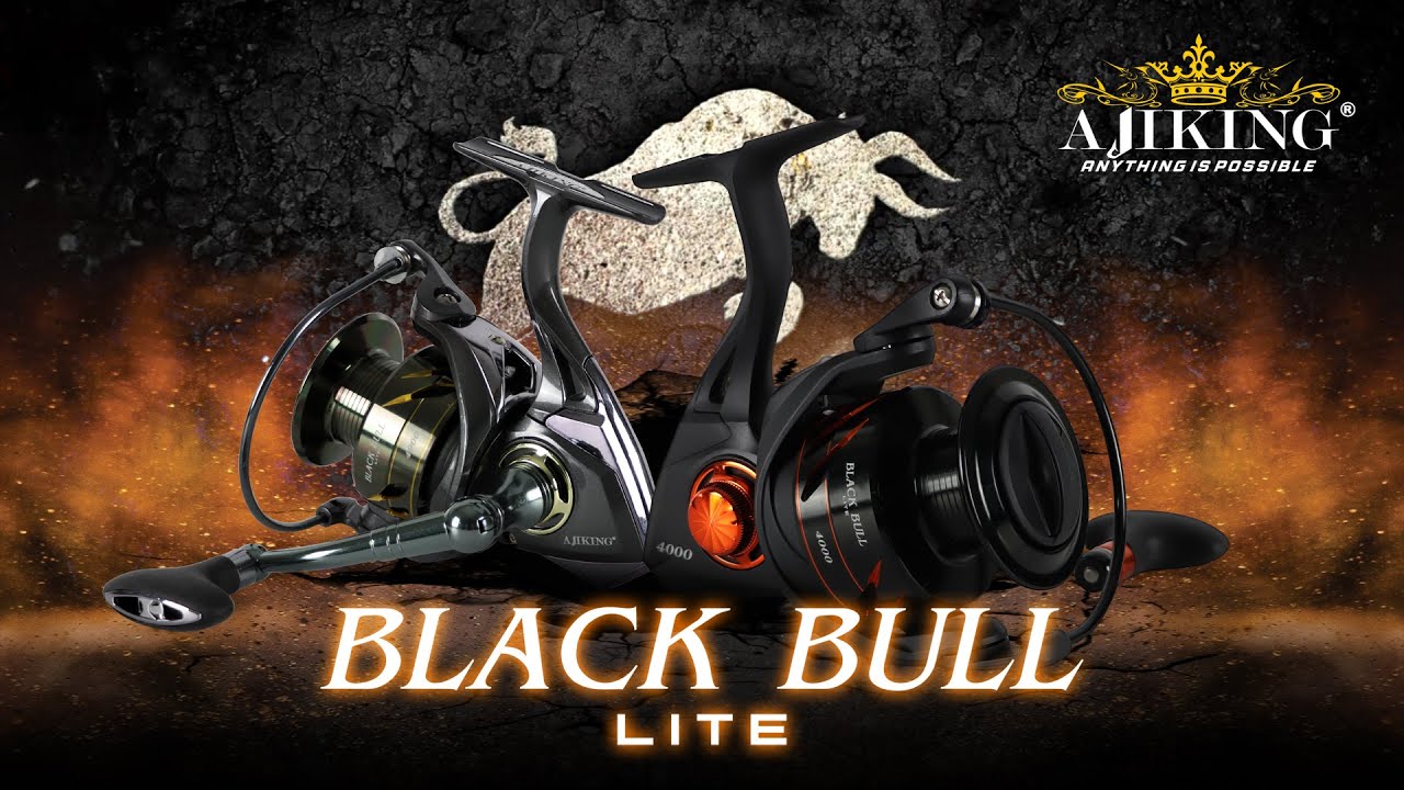 Ajiking Spinning Reel - Black Bull Lite