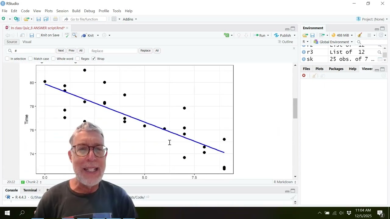 In-class Quiz 8 answer script: To improve R coding and nice reports Econometrics