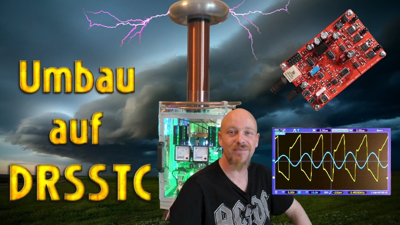 DRSSTC || Meine erste selbst gebaute DRSSTC ist endlich fertig ! und der UD2.7c ist da #TeslaCoil
