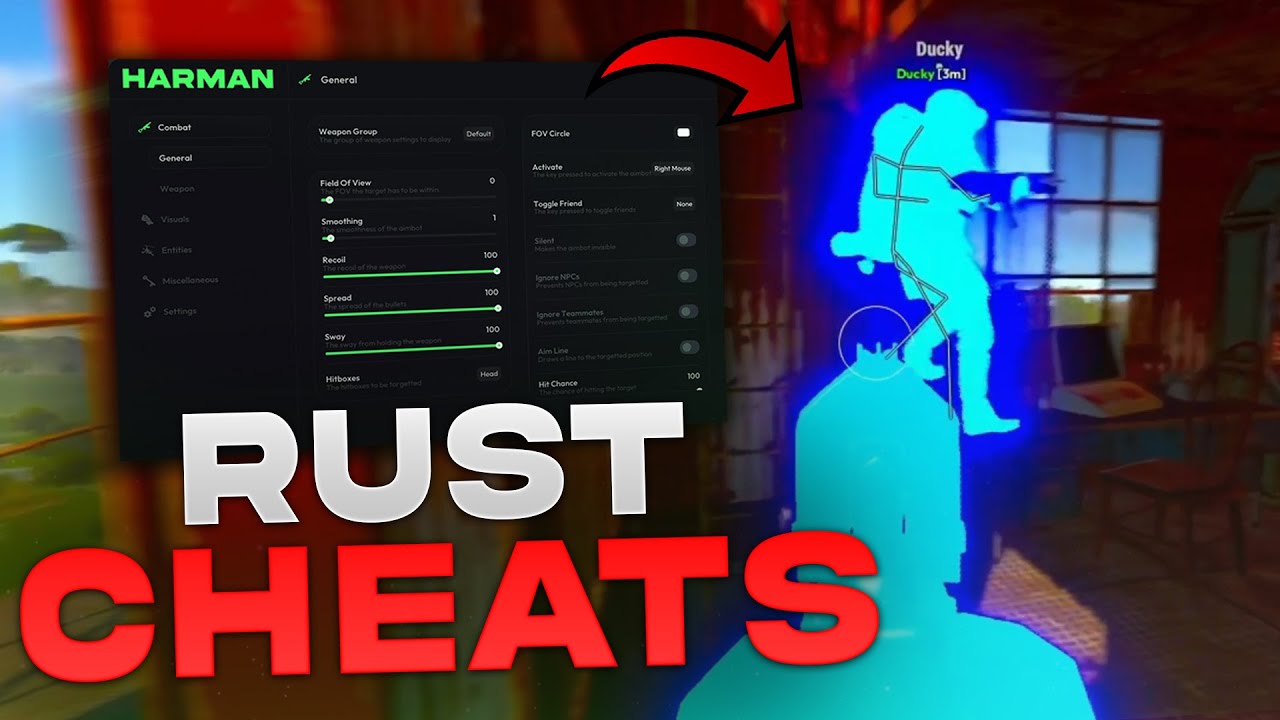 I used RUST CHEATS and Dominated the Server (INSANE)