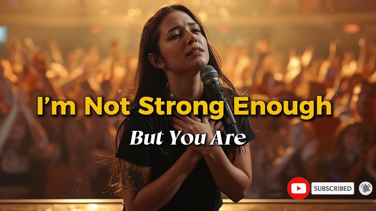 I'm Not Strong Enough (Live) | Worship Song With Lyrics