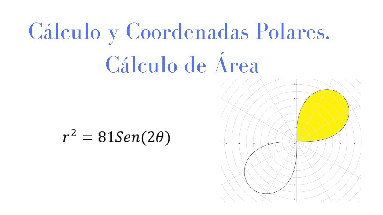 Área en coordenadas polares.