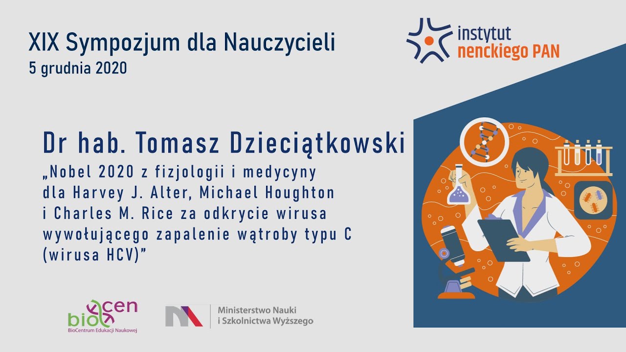 Nobel 2020 za odkrycie wirusa wywołującego zapalenie wątroby typu C (wirusa HCV)