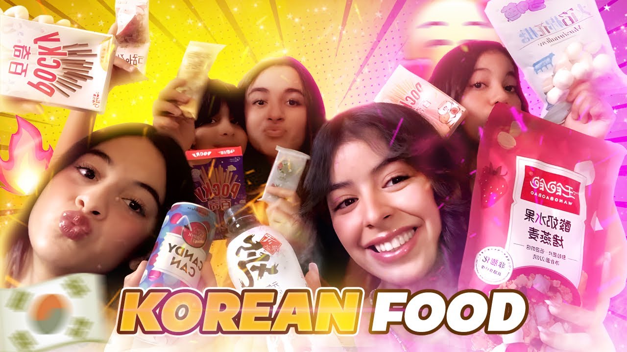 Korean food 🇰🇷🍱🍜🍣(لأول مرة أنا و بنات خالتي زماكريات نجربو الأكل الكوري 😍🤢)