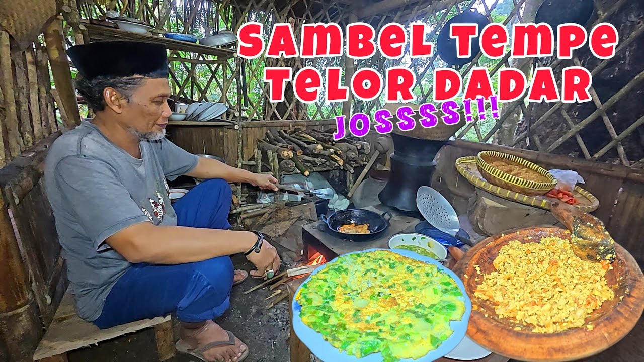 Masakan desa sambel tempe🥰rasanya bikin nagih‼️