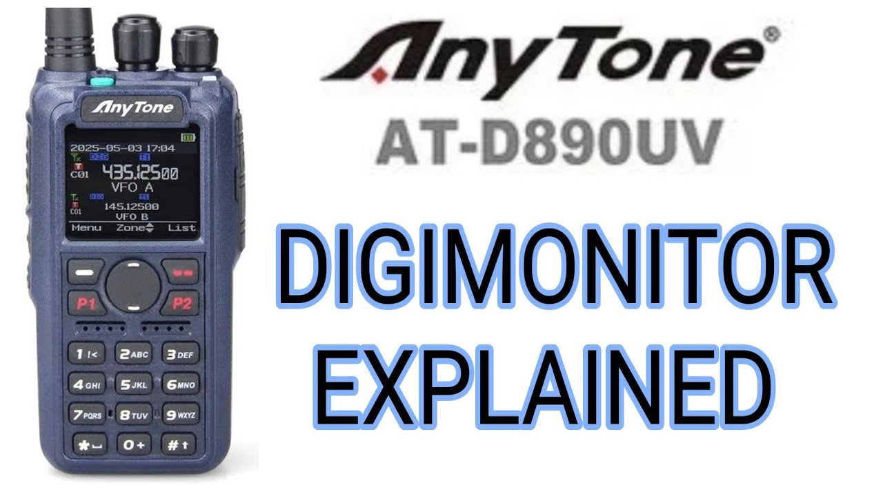 Описание цифрового монитора Anytone D890UV