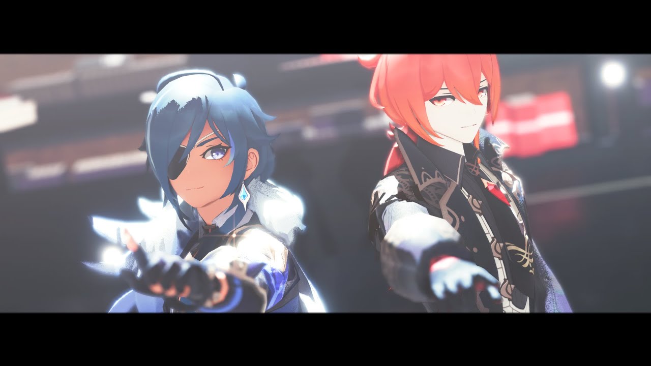 【Genshin Impact MMD】絶え間なく藍色「Diluc & Kaeya」