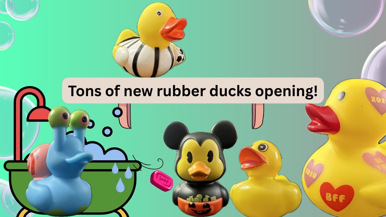 Tons of new rubber ducks opening! (National Rubber Ducky Day special)