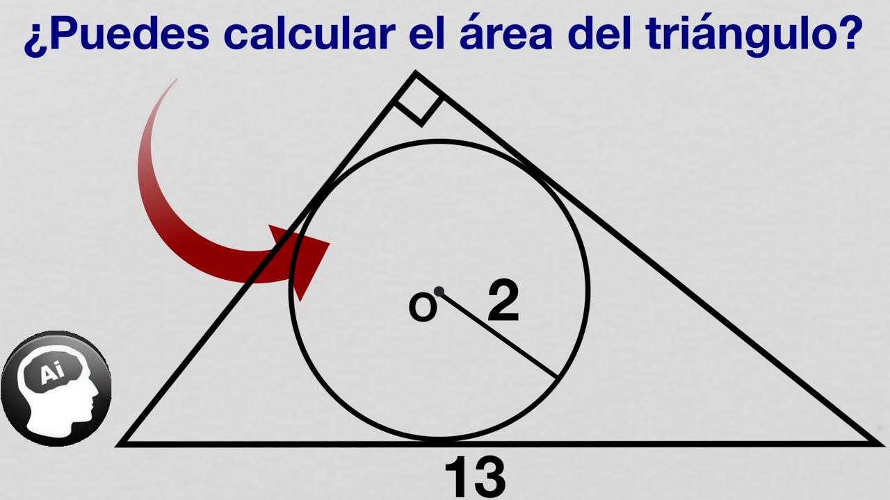 ¿Puedes calcular el area de un triangulo, conociendo el radio de circunferencia inscrita y un lado?