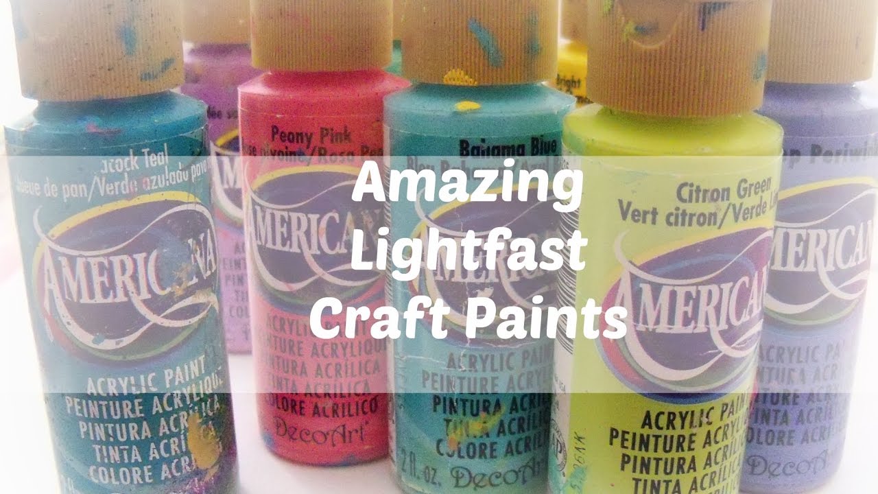 Lightfast Craft Paints: Deco Art Acrylic paints