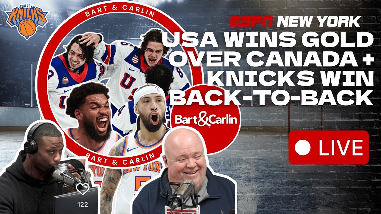Knicks Bounce Back | USA Wins Gold Medal | NFL Offseason Buzz - Bart & Carlin - 2/23/26