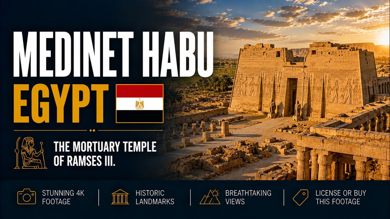 Medinet Habu ● Egypt 🇪🇬 【4K】 Travel Video [2023]