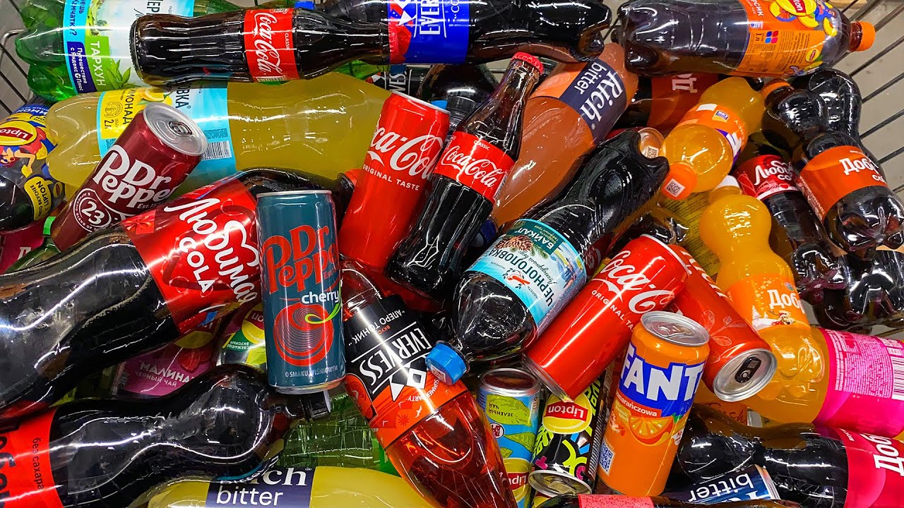 A Lot of Drinks 2025 #54 Coca-Cola, Fanta, Lipton, Rich Bitter, Borjomi, Dr.Pepper, Evervess Cola