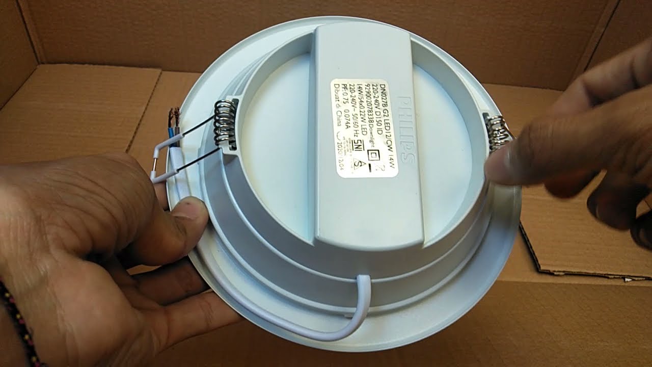 Cara memasang lampu plafon philips #lampuplafonphilips#pasanglampudownlight