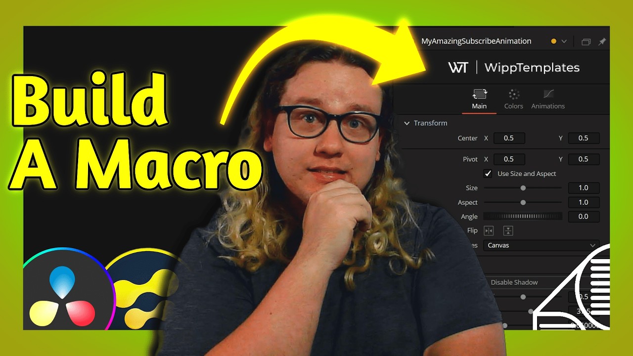 Create Professional DaVinci Resolve Templates and Macros for Your Edits
