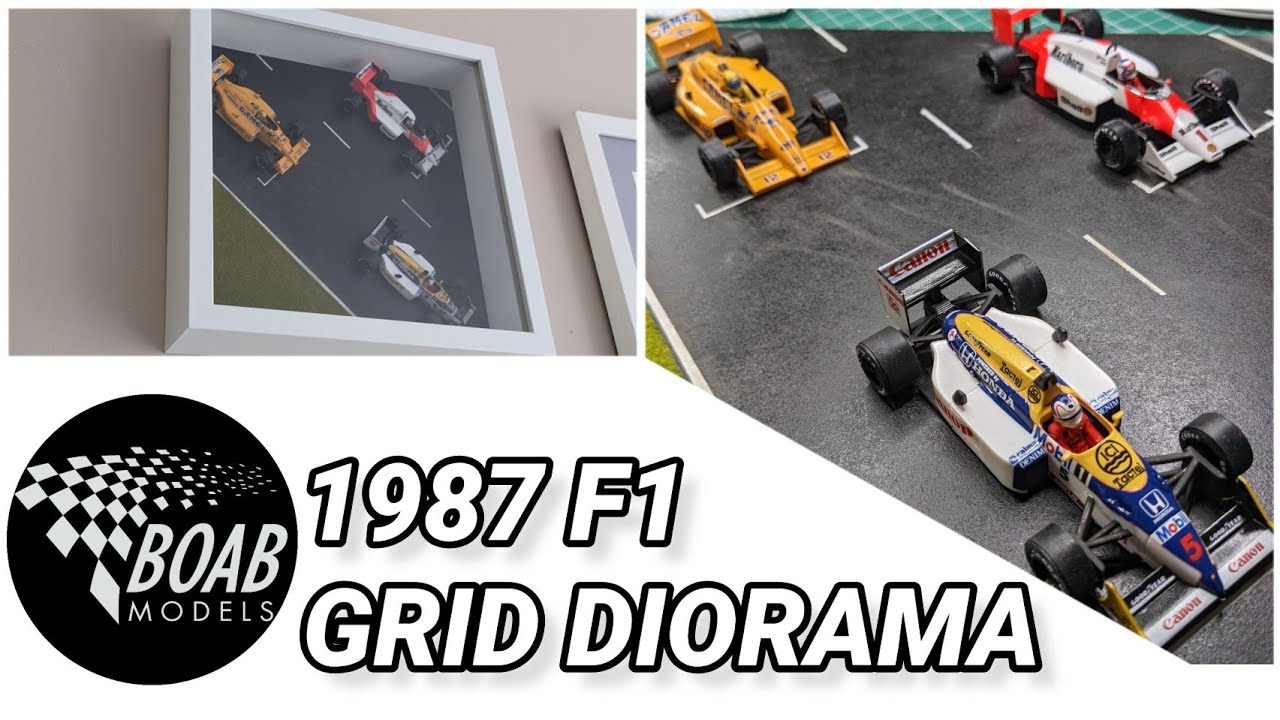 Formula 1 Grid Diorama Artwork How to! Senna's Lotus / Prost's McLaren / Mansell's Williams