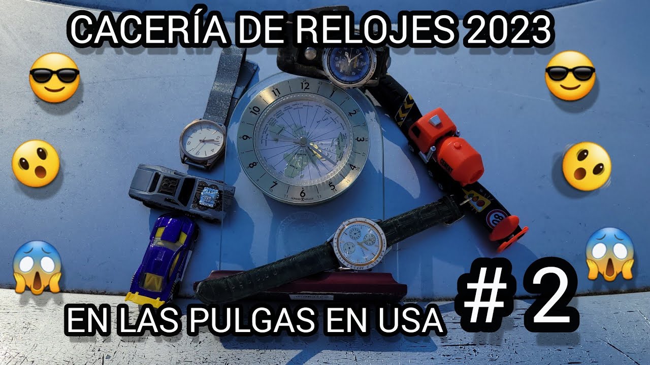 CACERÍA DE RELOJES EN LAS PULGAS EN USA (NUMERO 2)(Fossil cronógrafo, Timex alarma, reloj de mesa)
