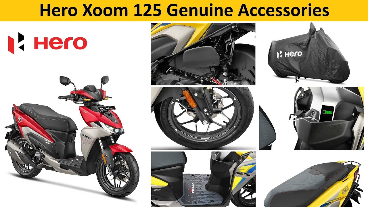 Hero Xoom 125 genuine accessories with price and details
