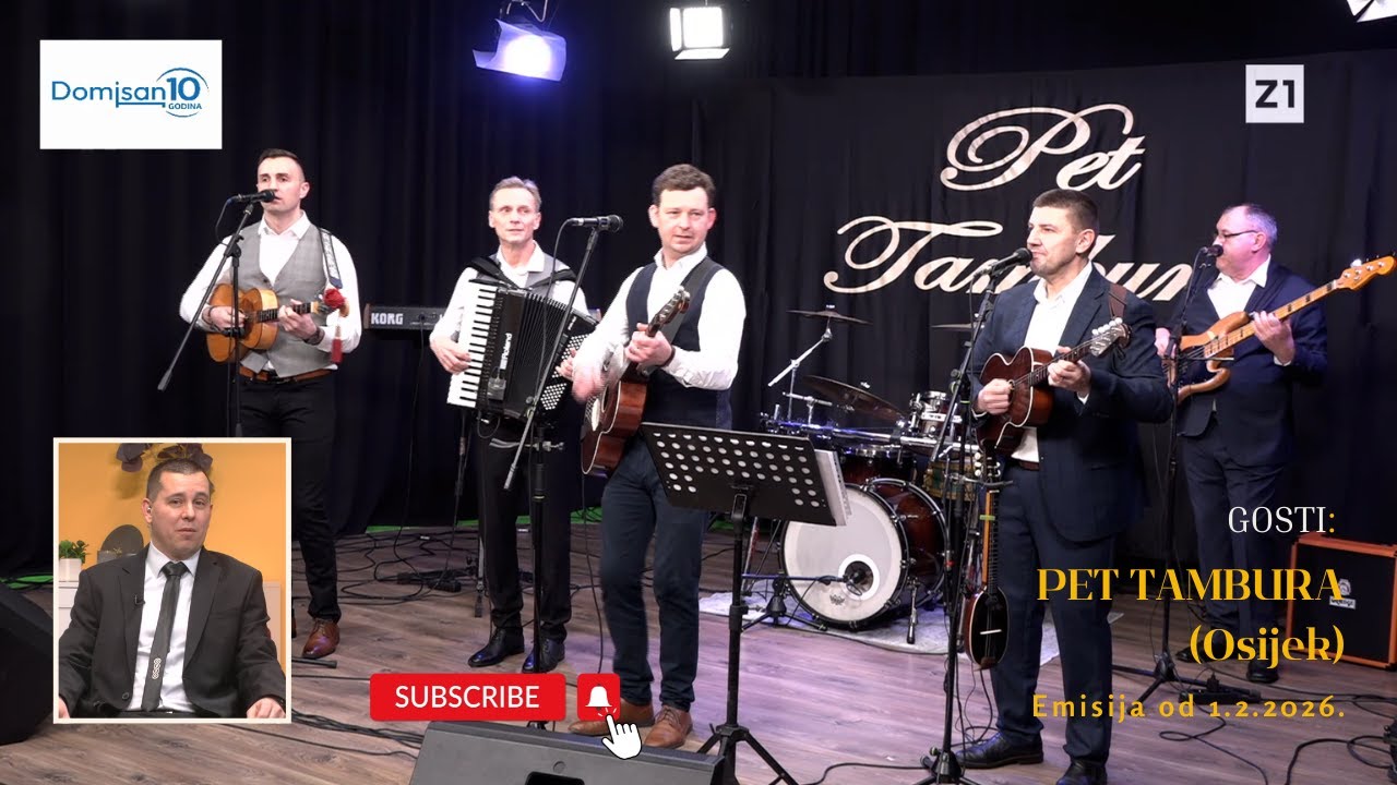 SASTAV PET TAMBURA (Osijek) | Uhvati ritam uz Domagoja Rojka 📺 (Emisija #03) (1.2.2026.)
