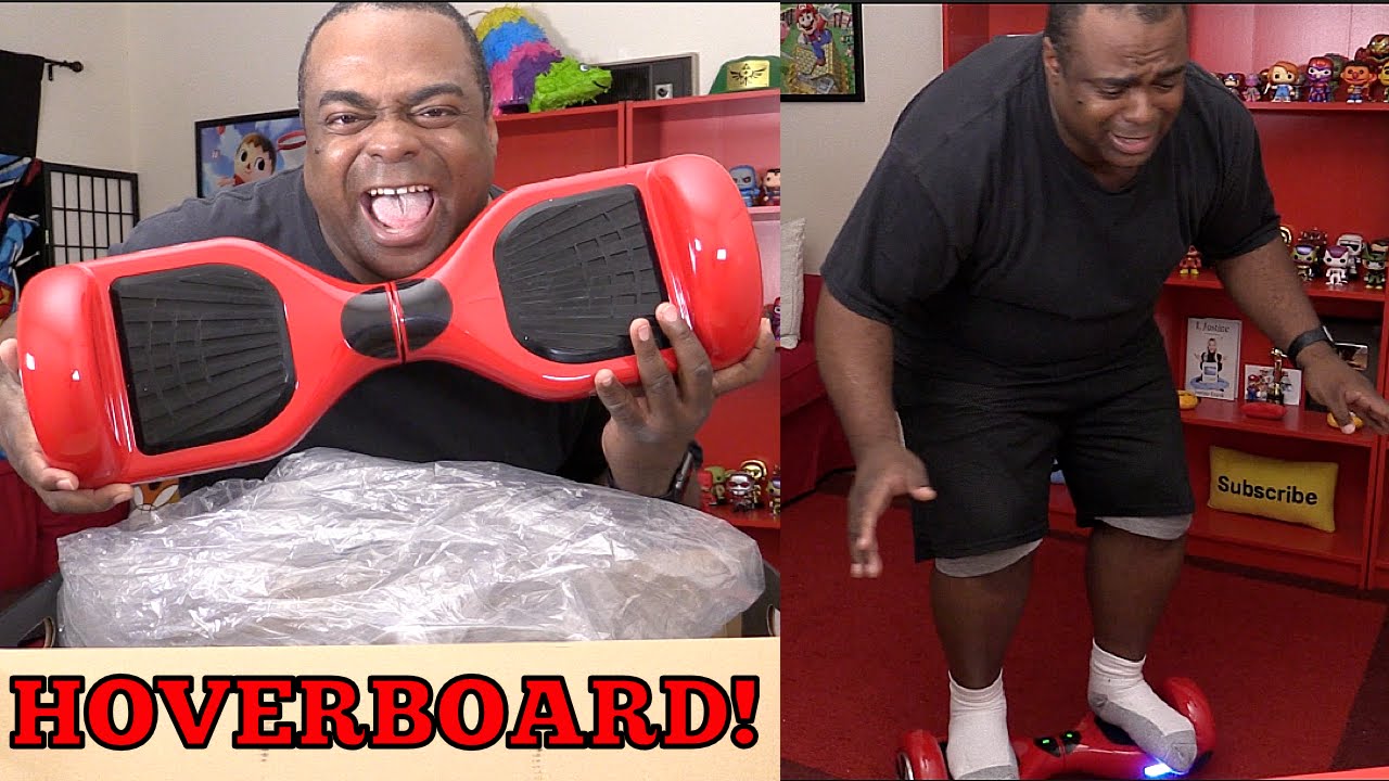 FAT GUY FALLS OFF HOVERBOARD!